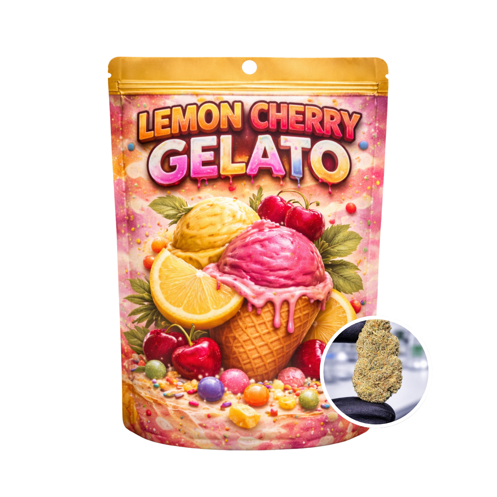 THC-X Květy Lemon Cherry Gelato